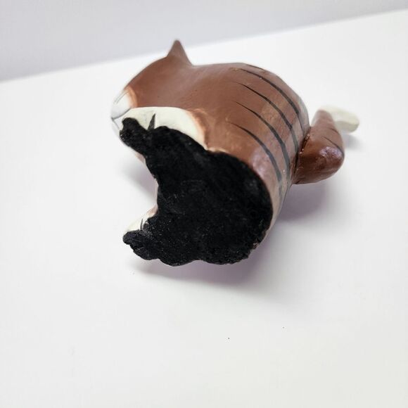 Wood Folk Art Brown with Black Cat Table Decor - Picture 6 of 8